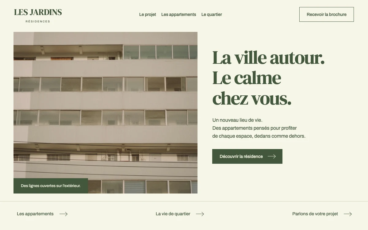Illustrative concept: Les Jardins Résidences
