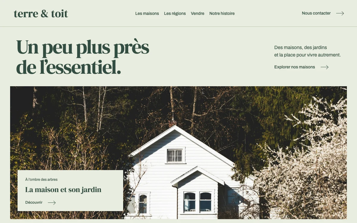 Illustrative concept: Terre & Toit